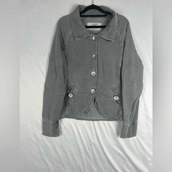 prAna Women’s Organic Cotton Button-Up Blazer Jacket, Size XL - Picture 1 of 15